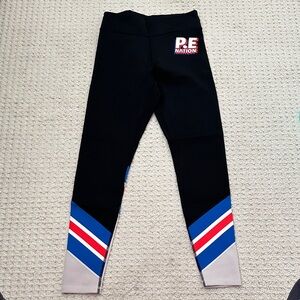 P.E Nation Athletic Leggings with Diagonal Stripe Design